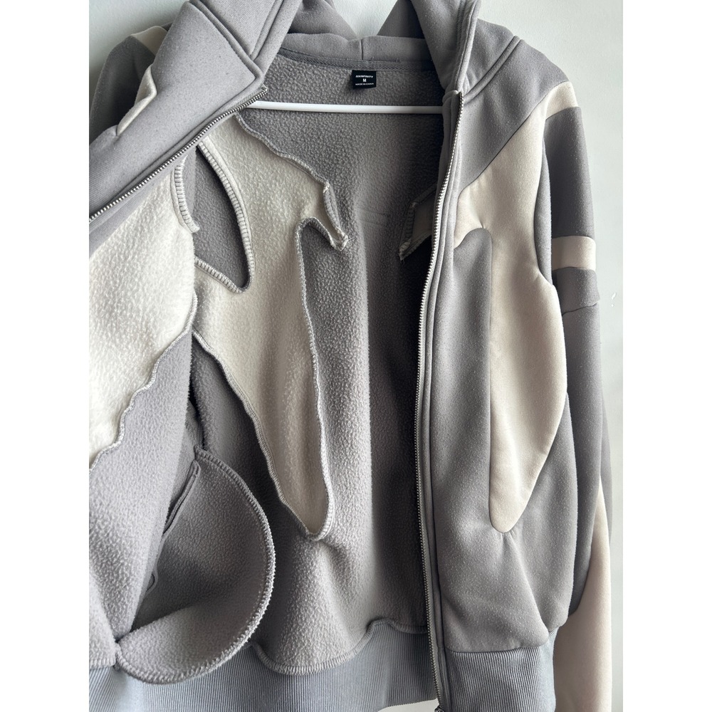 Manfinity Gray Full Zip Hoodie Mens Size Medium JIT24006600 - Picture 10 of 10
